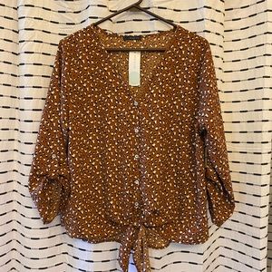 Leopard blouse